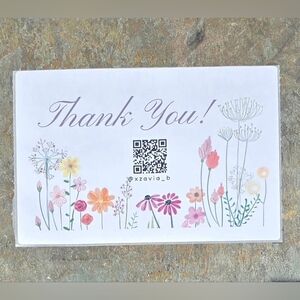 4x6 Floral Thank You Stickers Or Cards